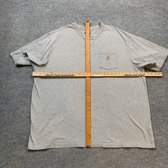 Carhartt T Shirt Mens 4XL Loose Fit Heavyweight Short-Sleeve Pocket Henley - Picture 5 of 10